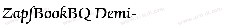 ZapfBookBQ Demi字体转换 ZapfBookBQ Demi字体转换